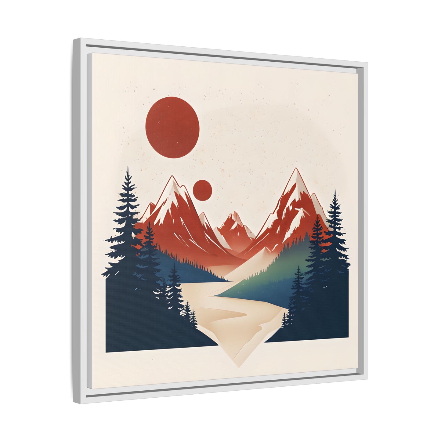 Red Mountain Serenity Framed