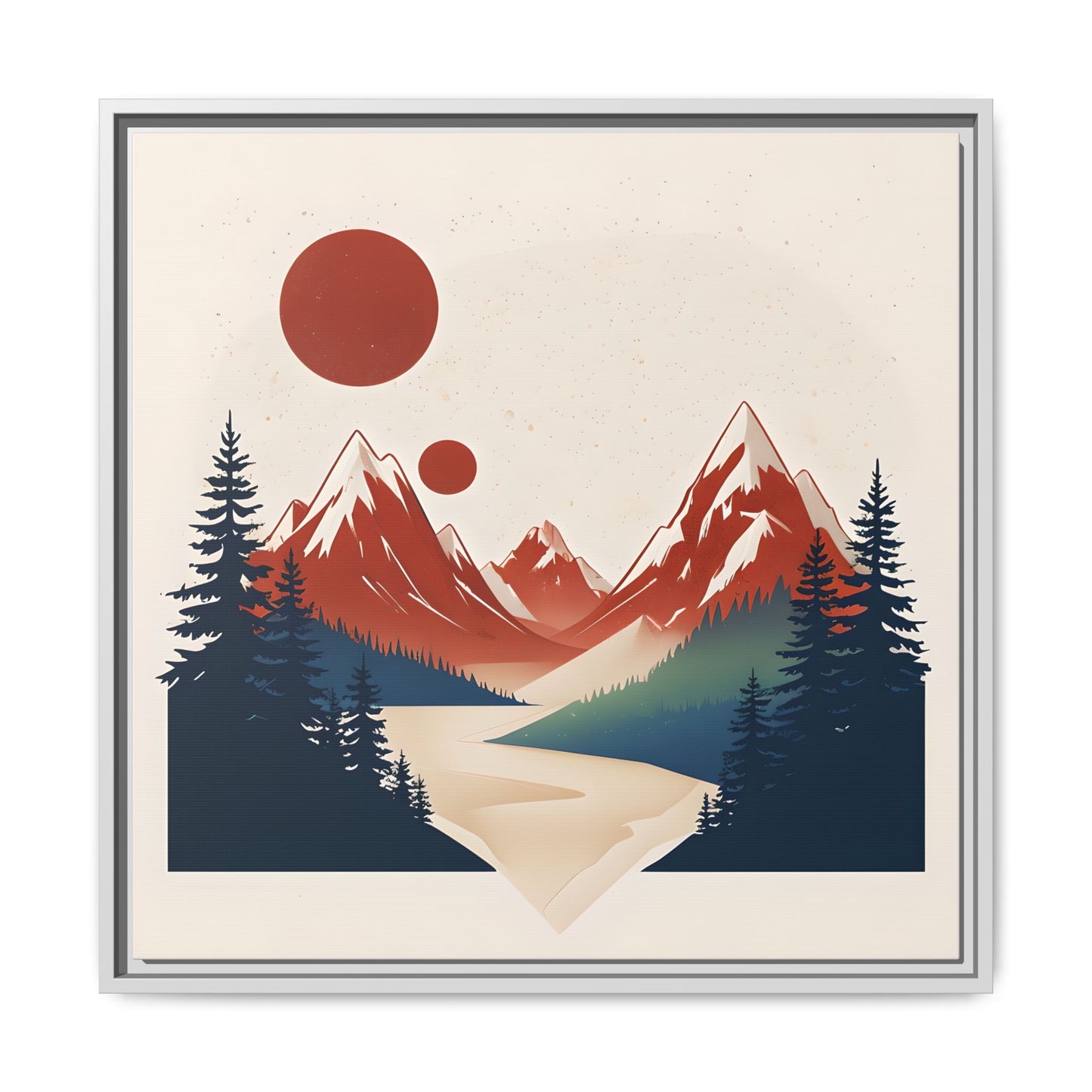 Red Mountain Serenity Framed