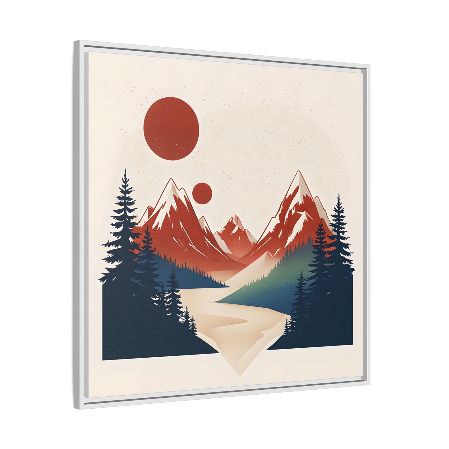 Red Mountain Serenity Framed