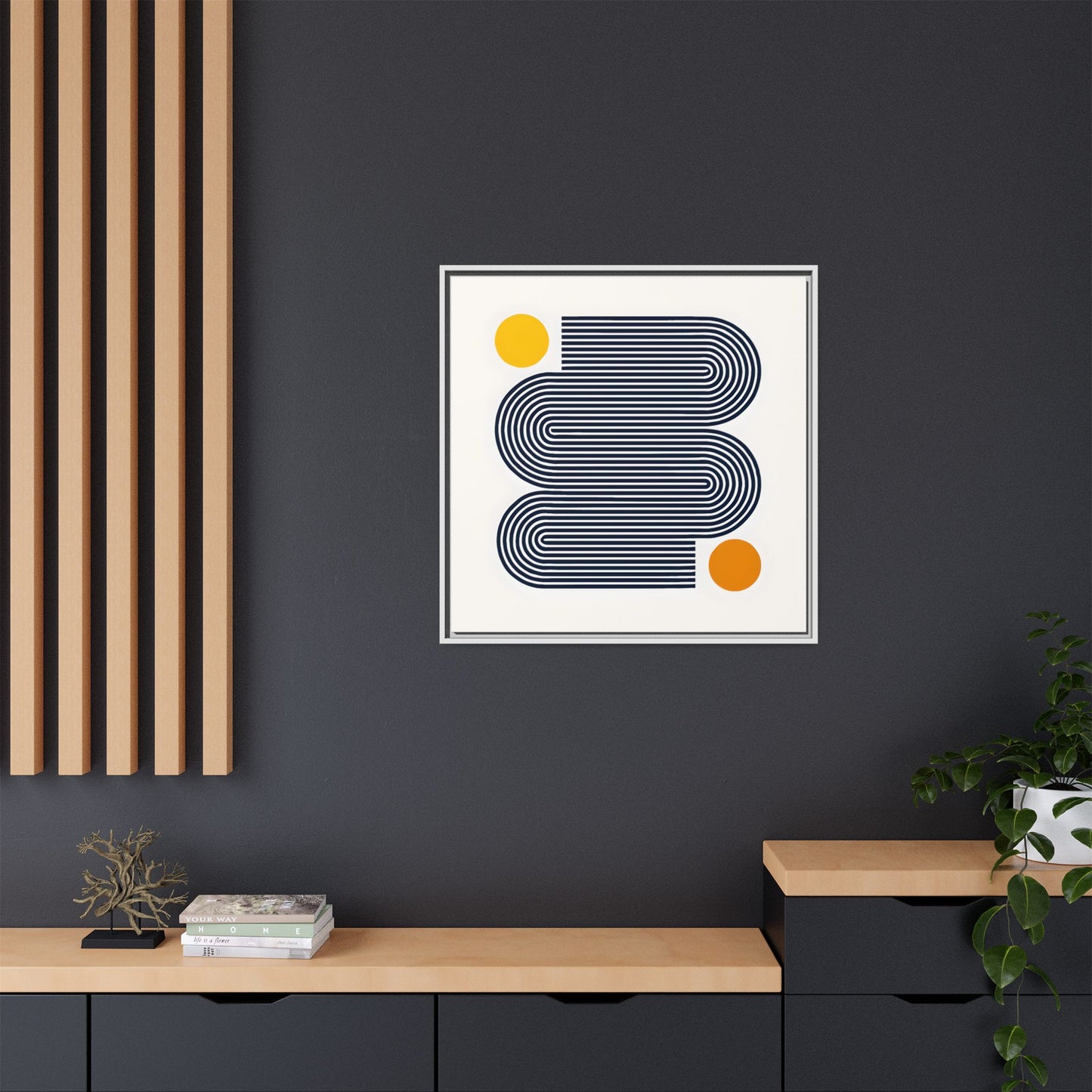 Orange Calm Framed