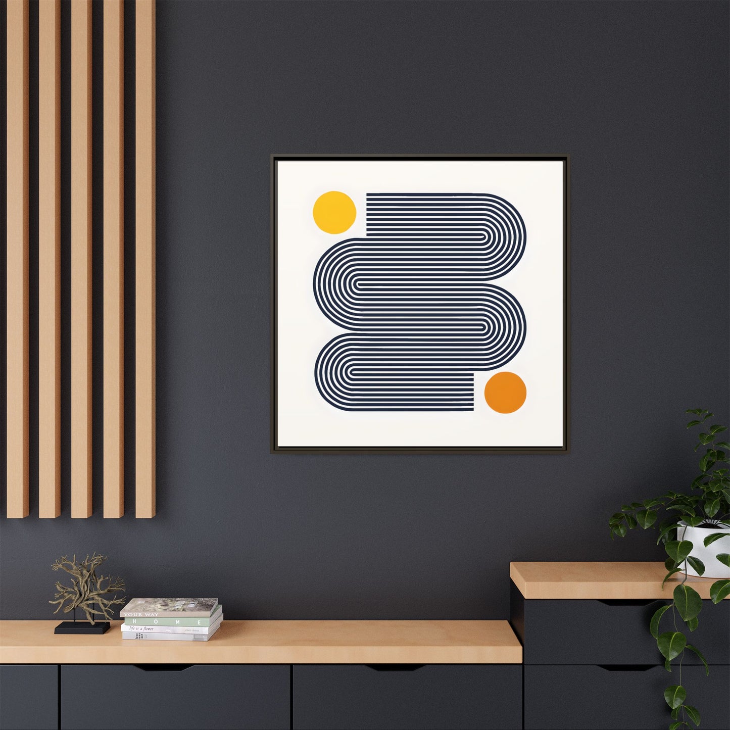 Orange Calm Framed