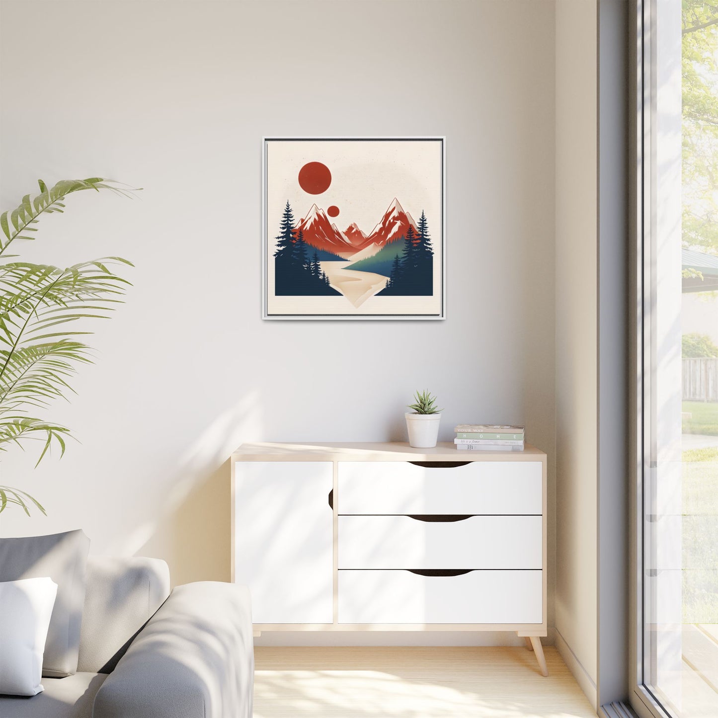 Red Mountain Serenity Framed