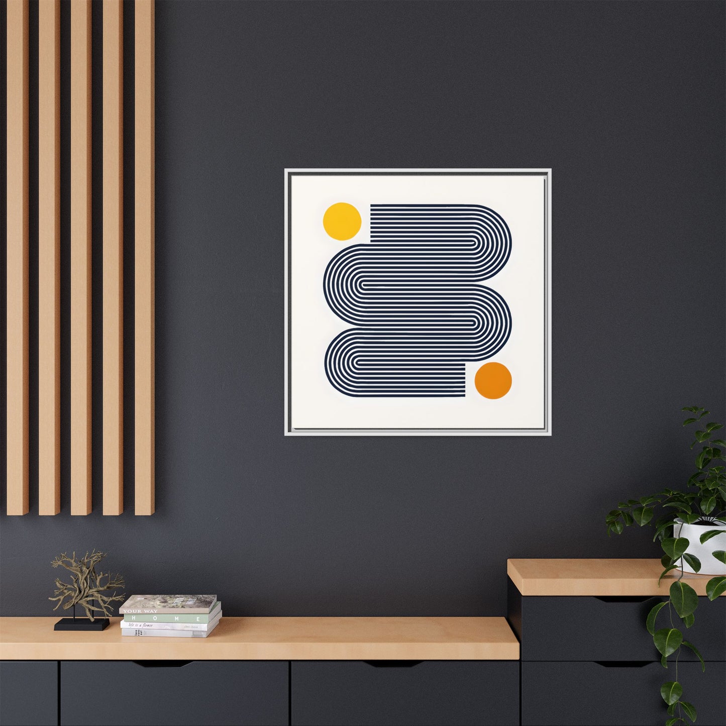 Orange Calm Framed