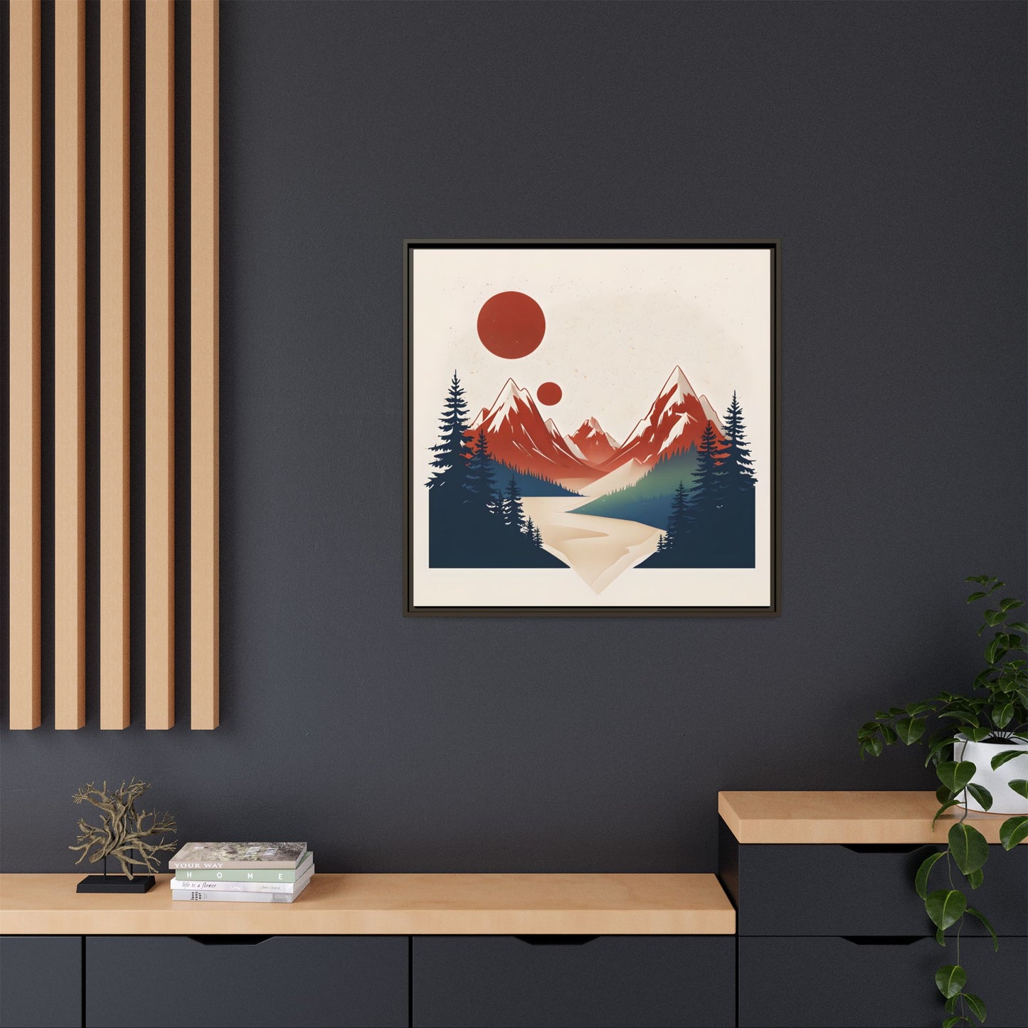 Red Mountain Serenity Framed