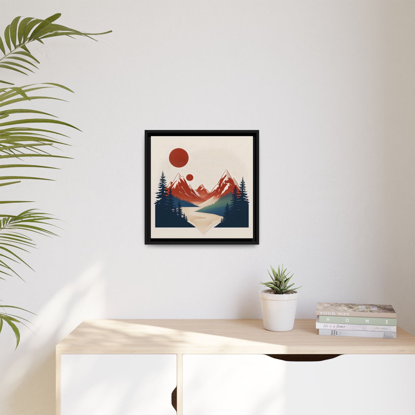 Red Mountain Serenity Framed
