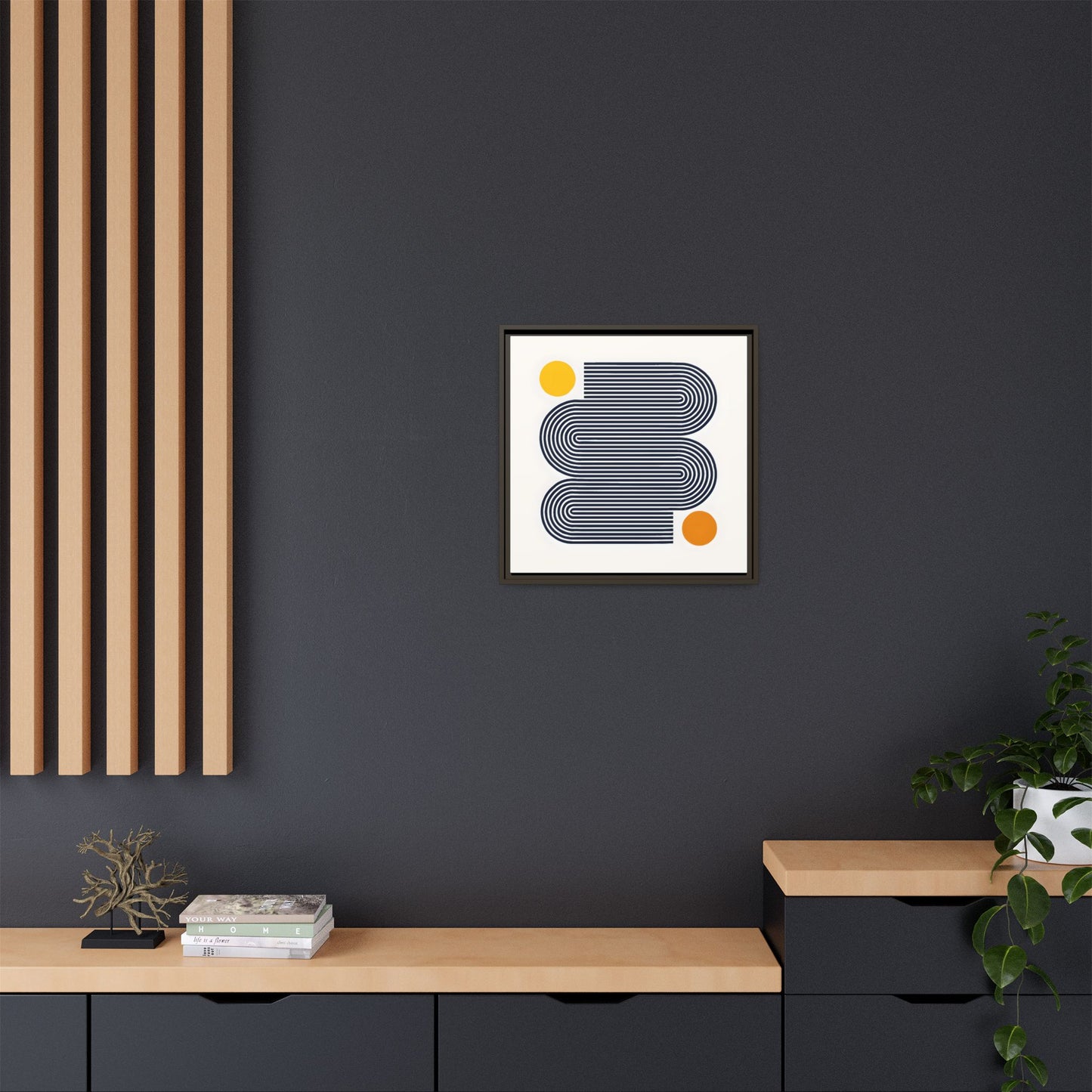 Orange Calm Framed