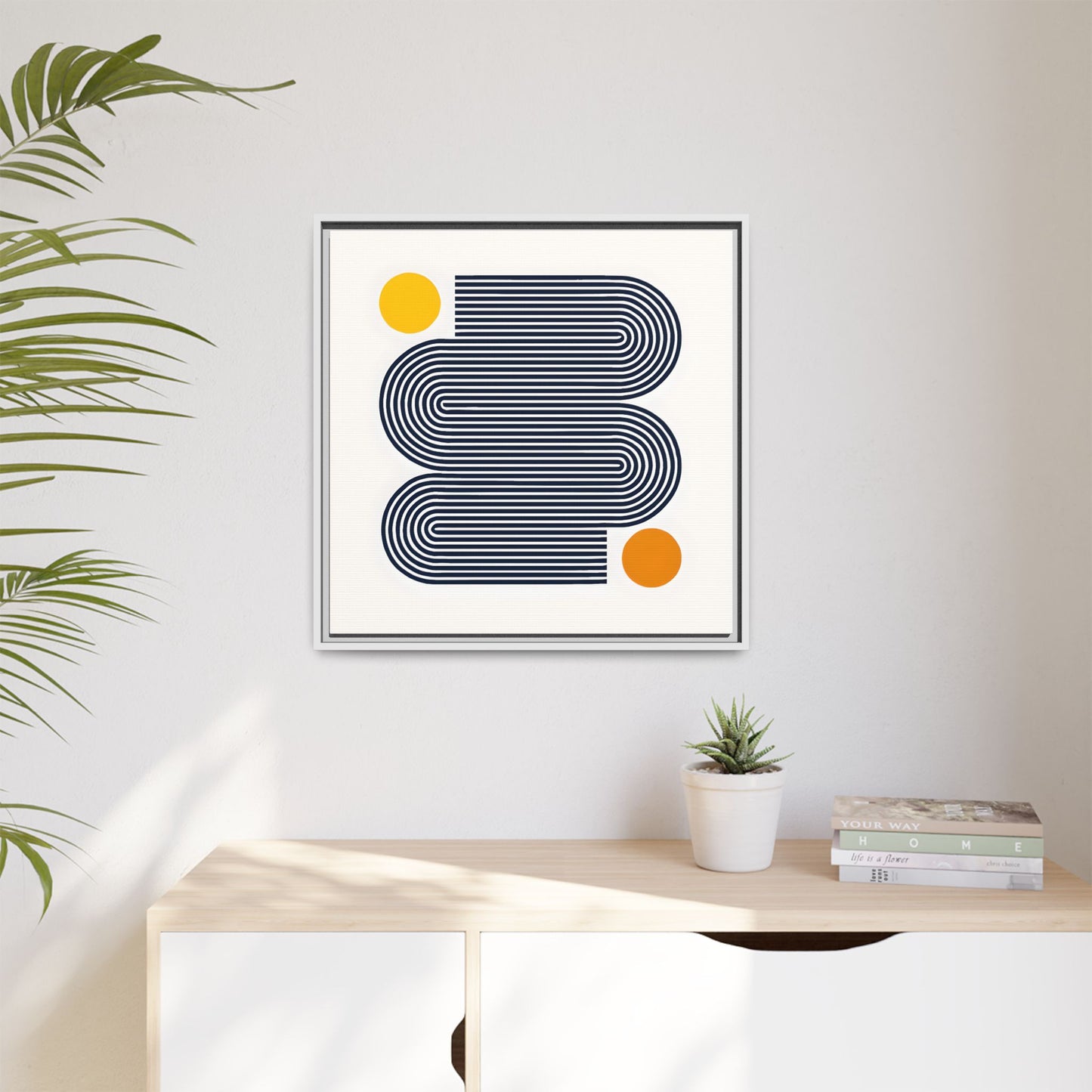 Orange Calm Framed