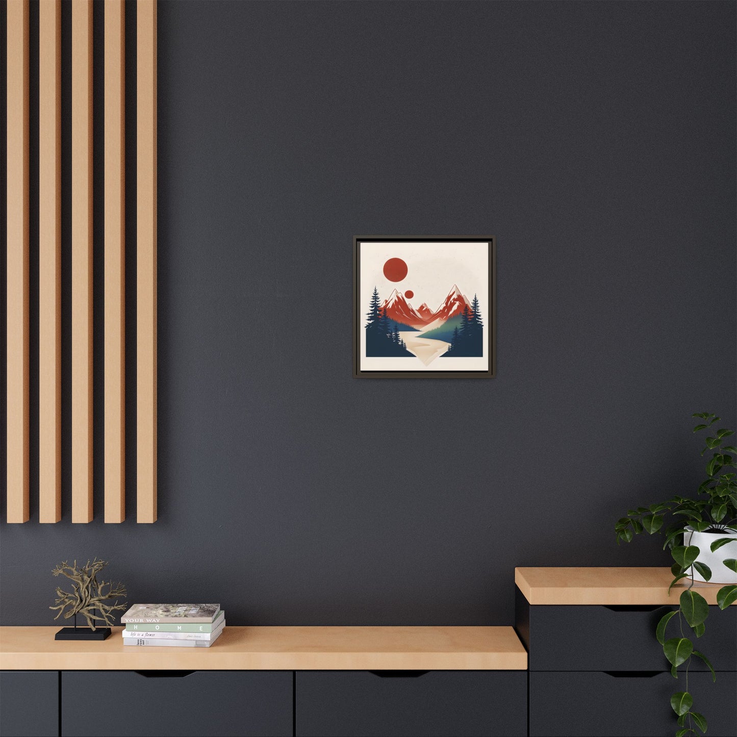 Red Mountain Serenity Framed