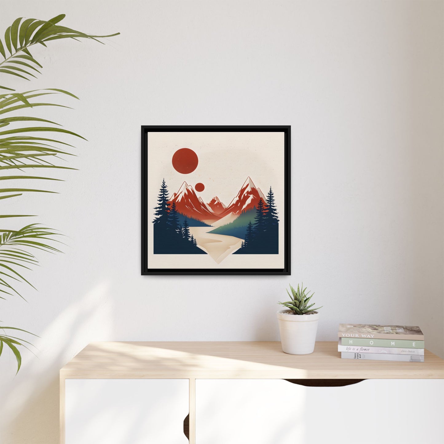 Red Mountain Serenity Framed