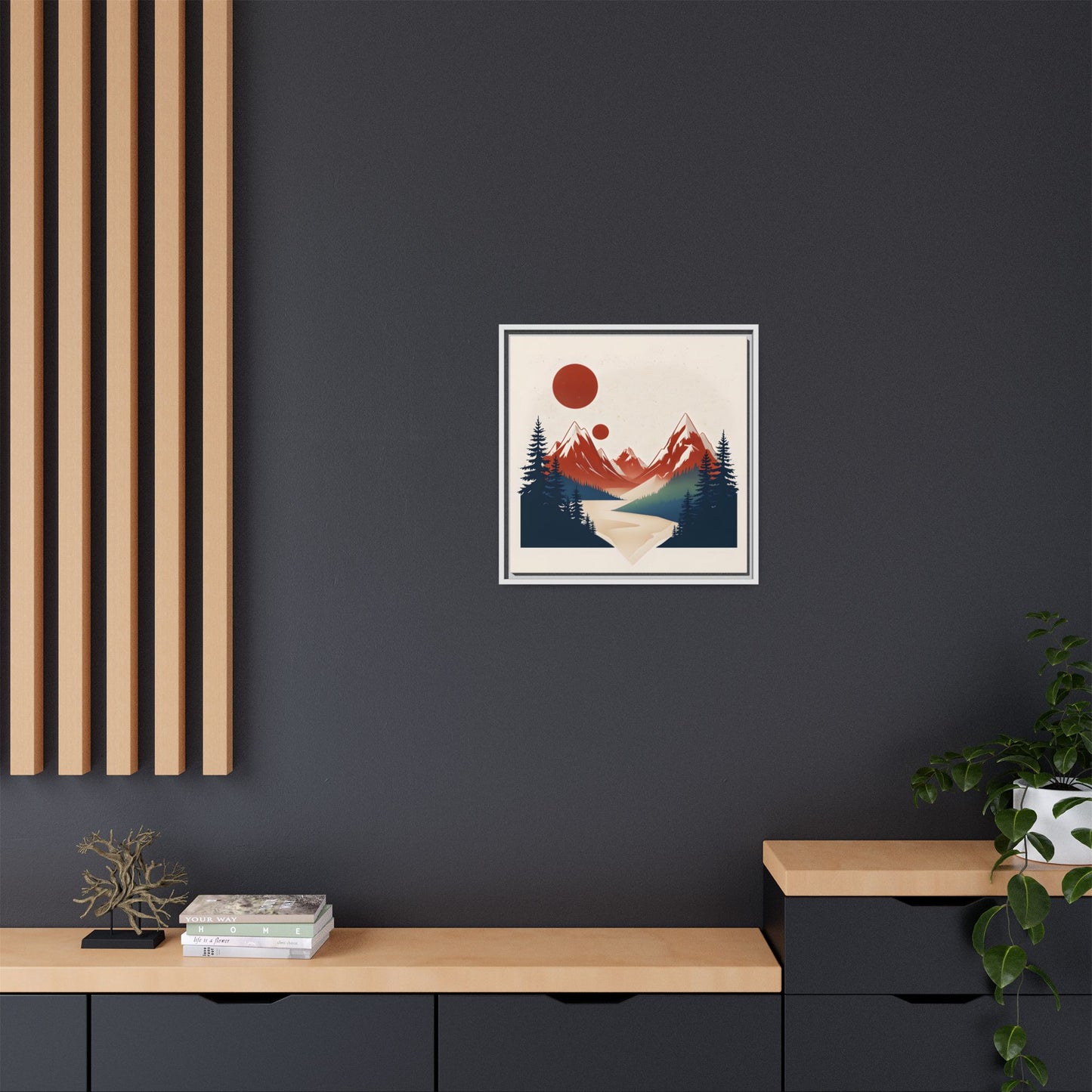 Red Mountain Serenity Framed