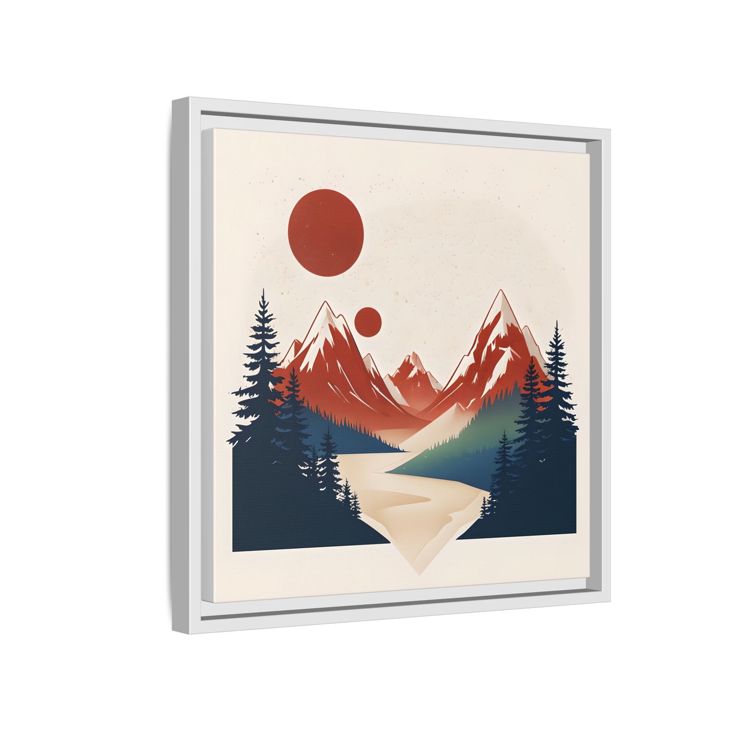 Red Mountain Serenity Framed