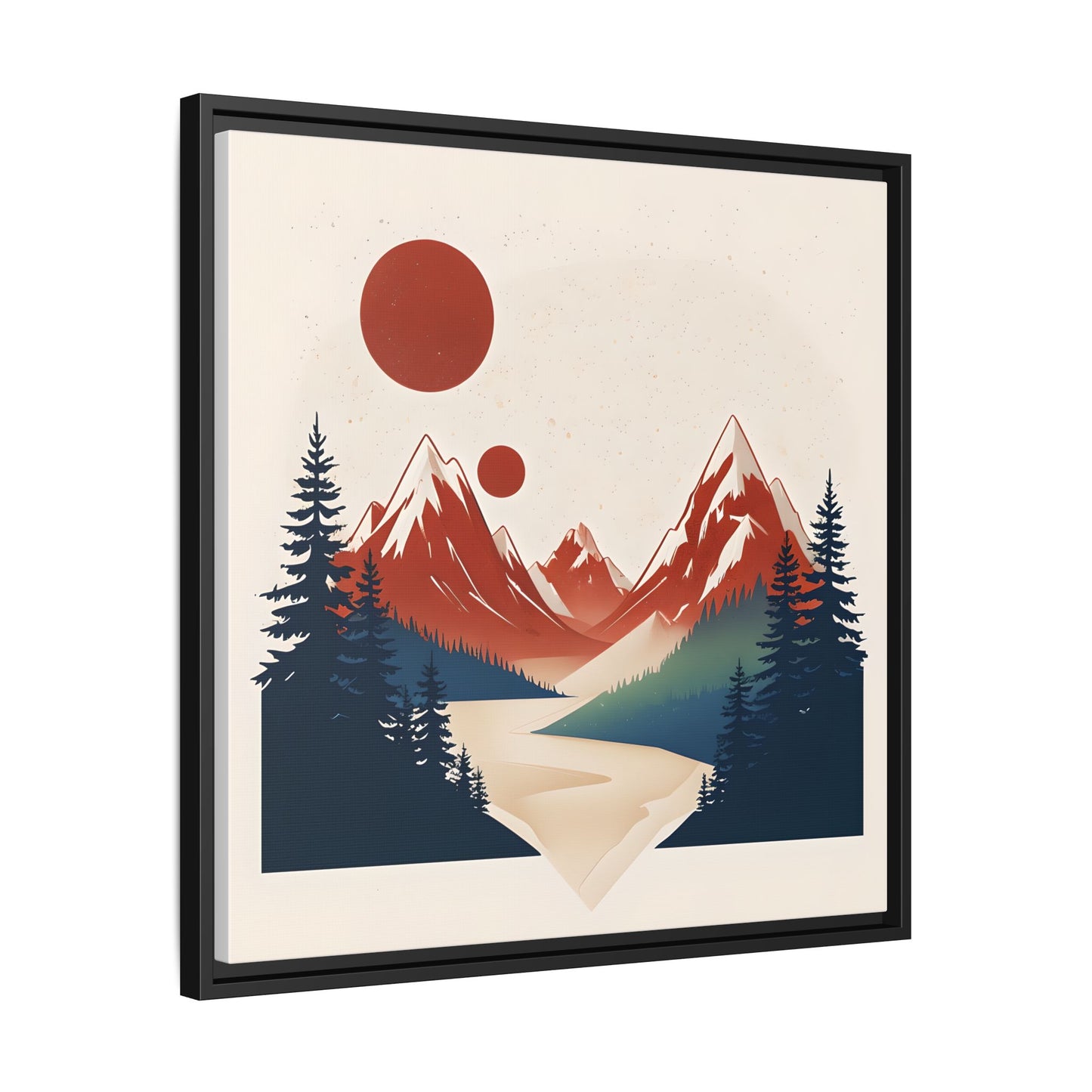 Red Mountain Serenity Framed