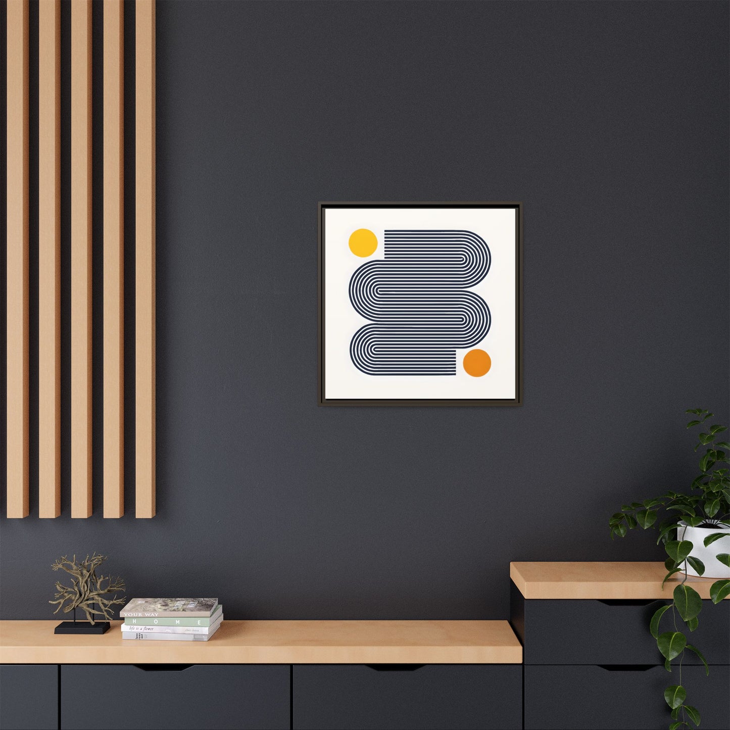 Orange Calm Framed
