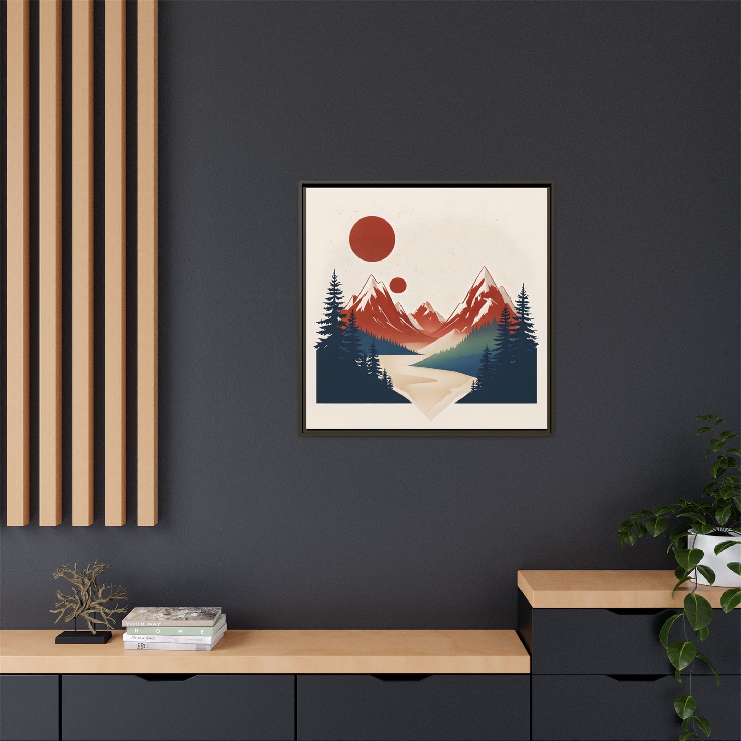 Red Mountain Serenity Framed