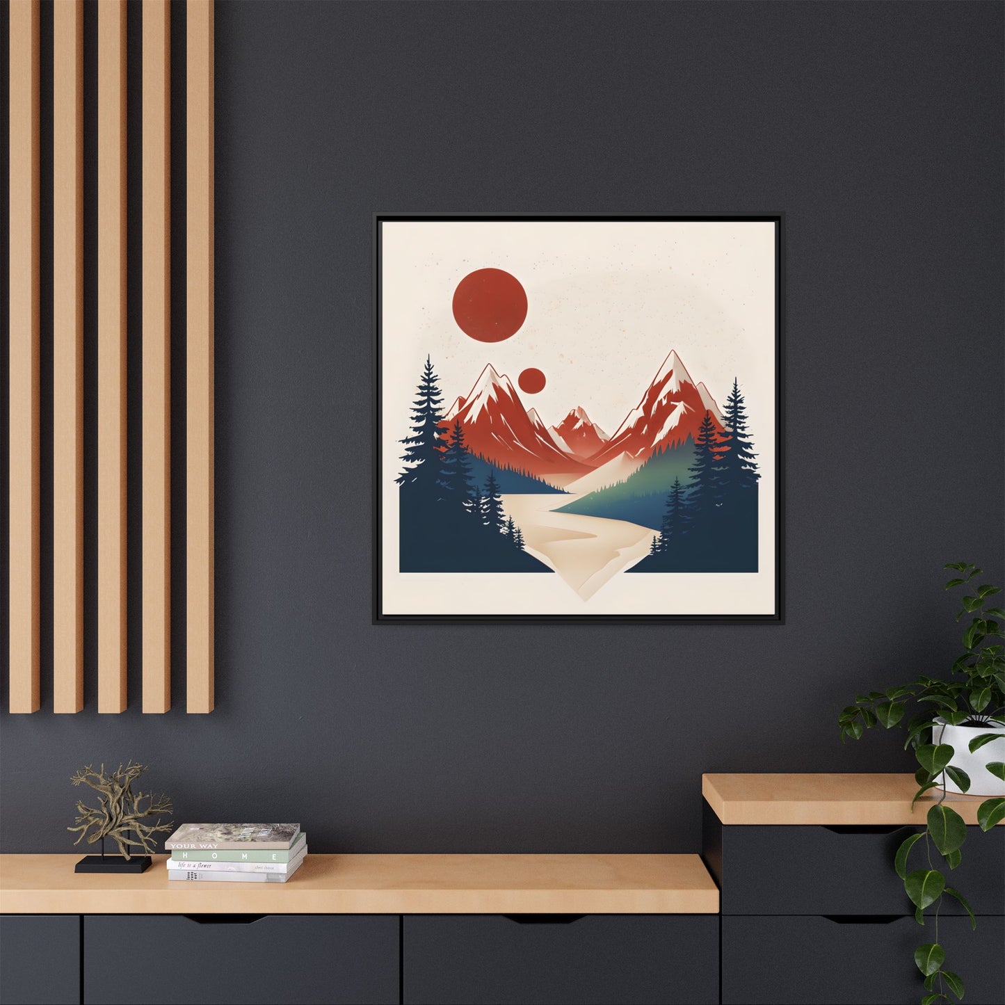 Red Mountain Serenity Framed