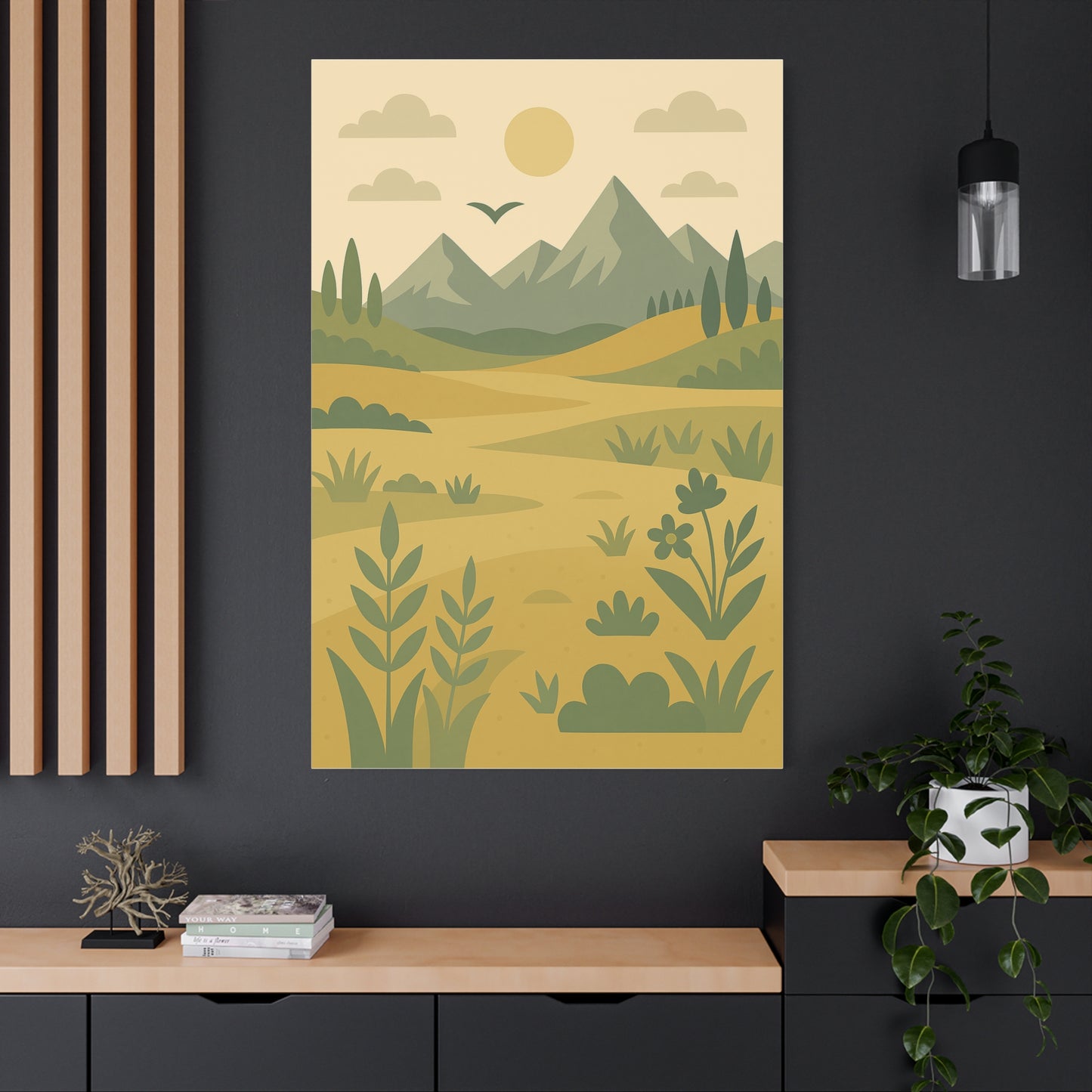 Mountain Valley Canvas Print