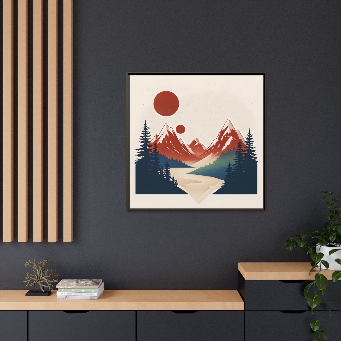 Red Mountain Serenity Framed