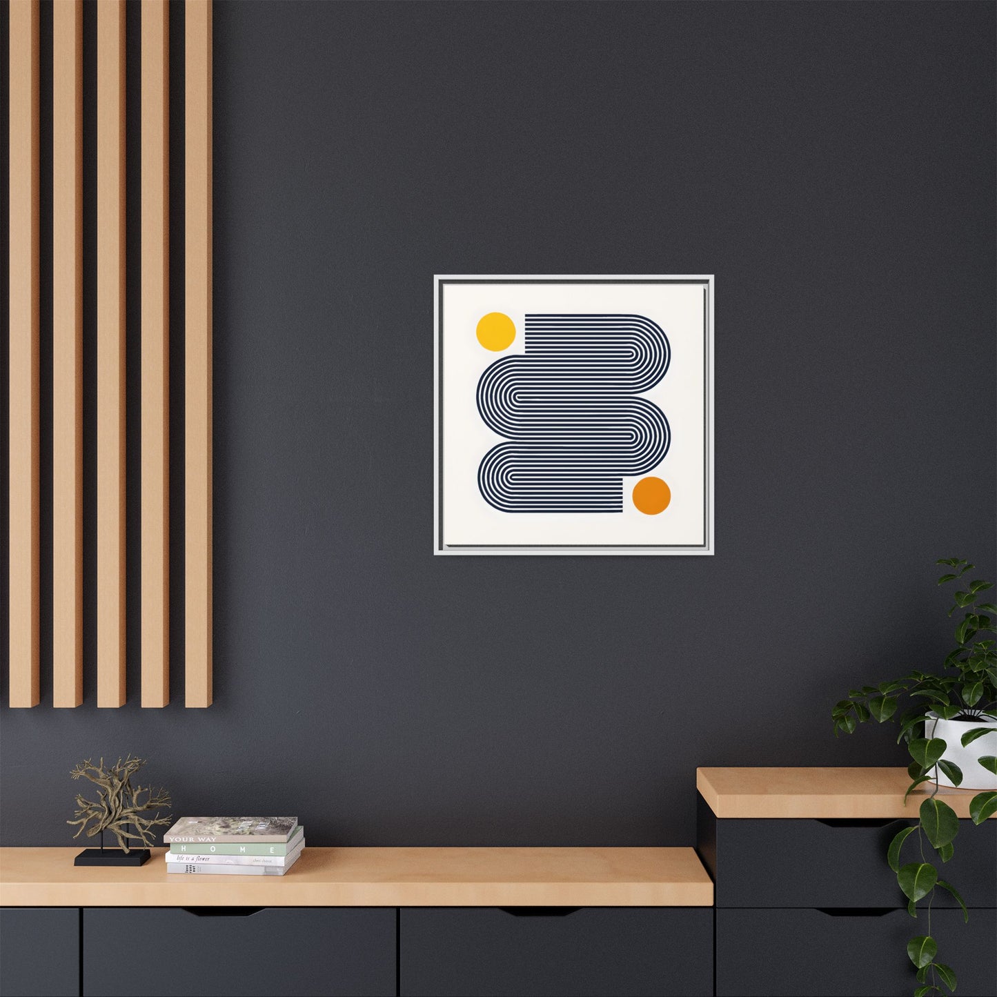 Orange Calm Framed
