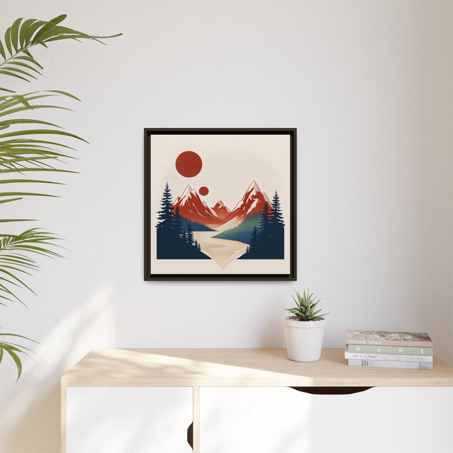 Red Mountain Serenity Framed
