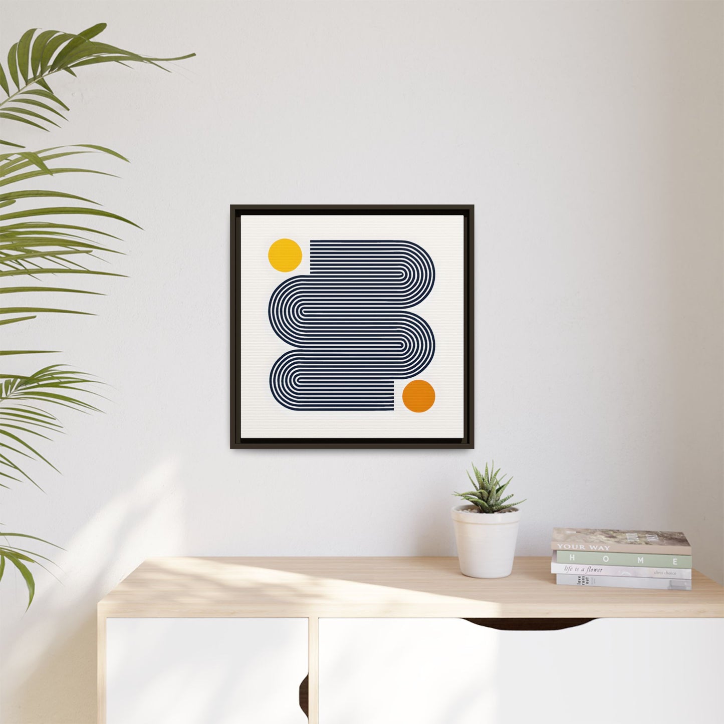 Orange Calm Framed