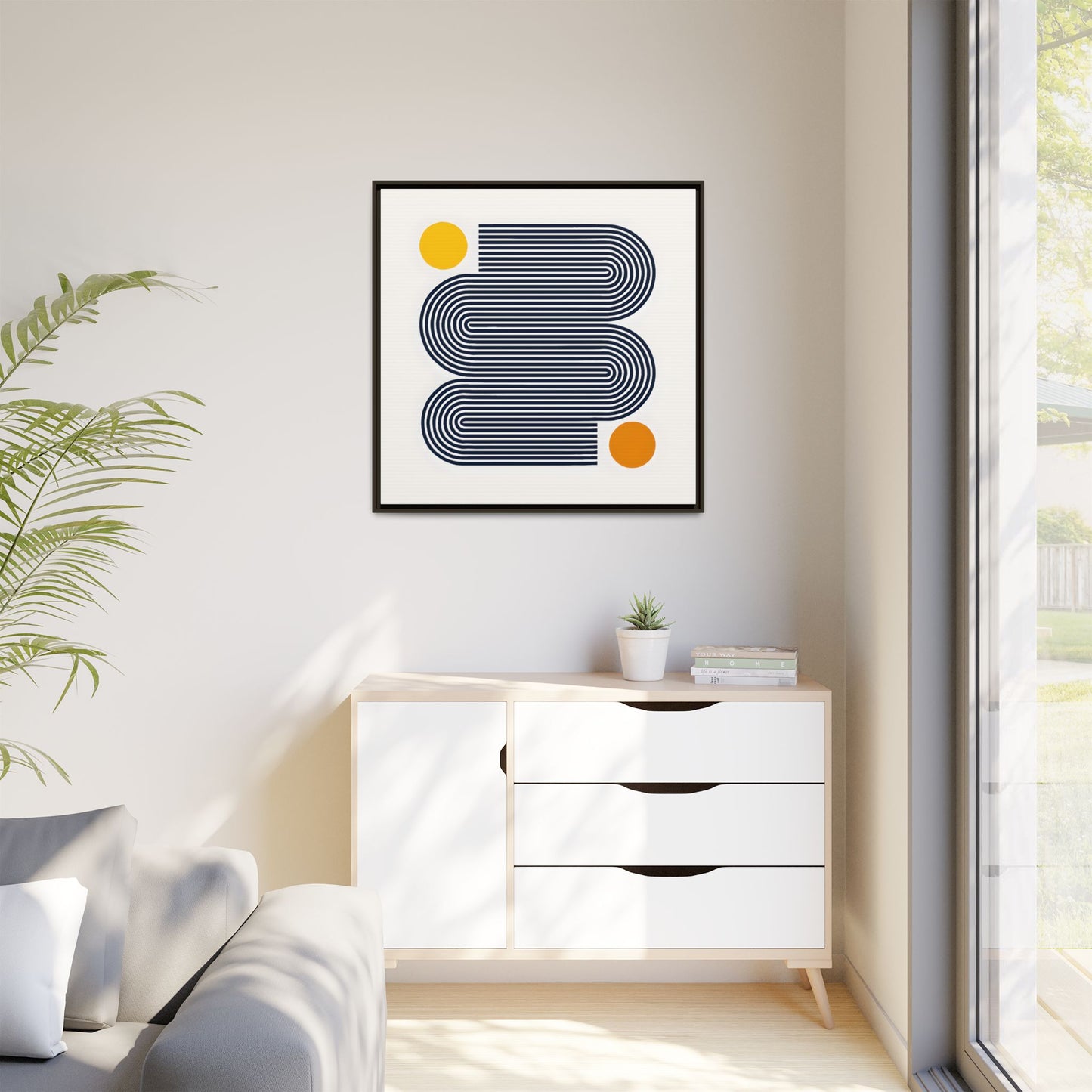 Orange Calm Framed