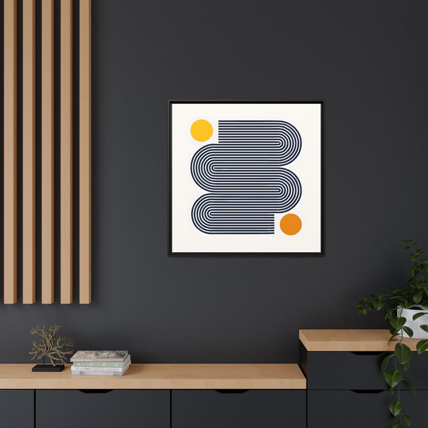 Orange Calm Framed