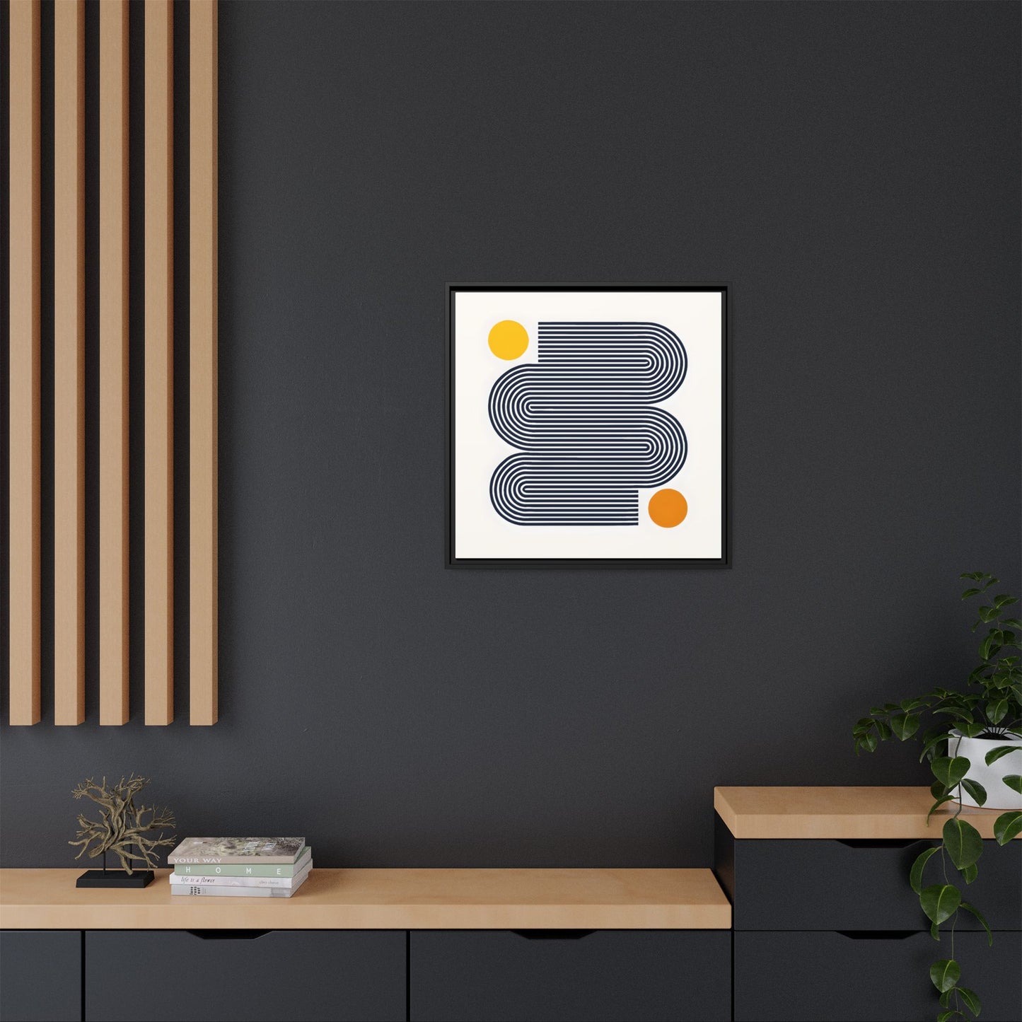 Orange Calm Framed
