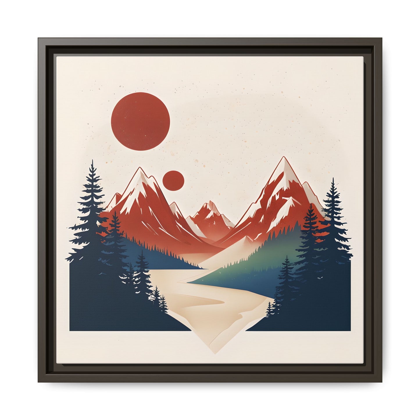 Red Mountain Serenity Framed