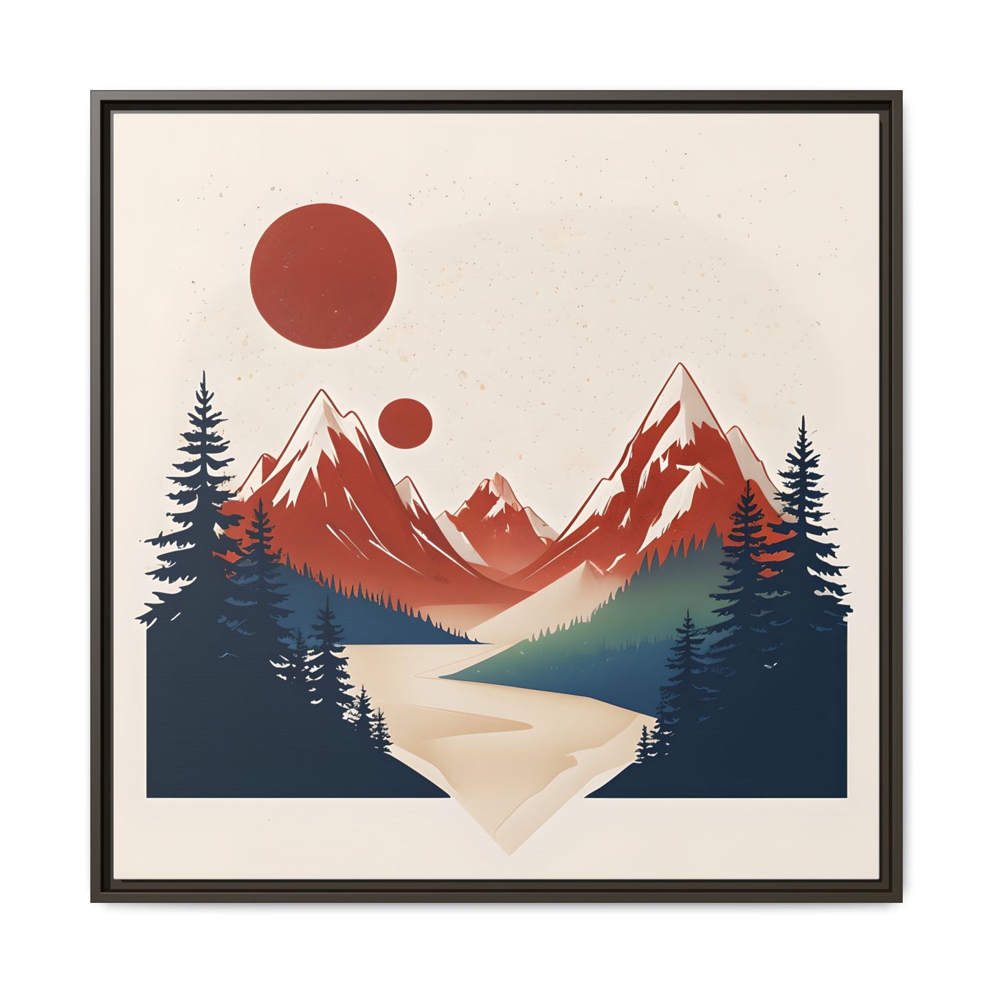 Red Mountain Serenity Framed