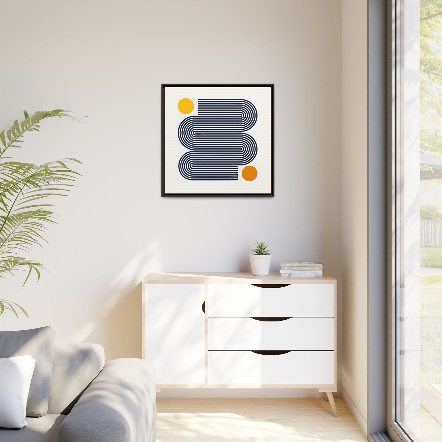 Orange Calm Framed