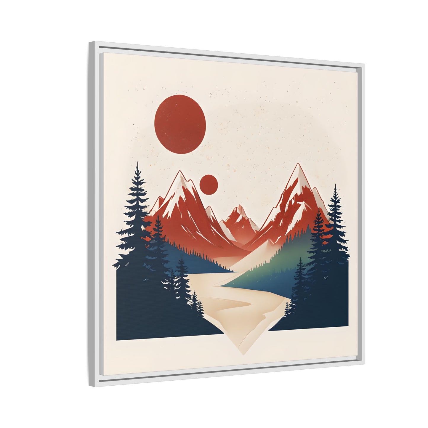 Red Mountain Serenity Framed