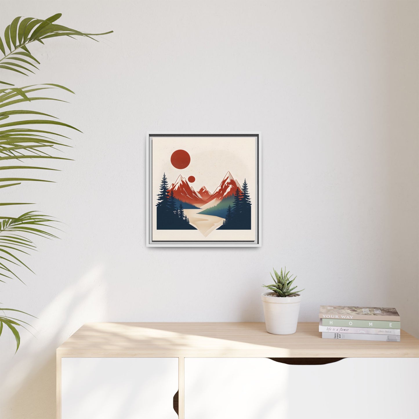 Red Mountain Serenity Framed