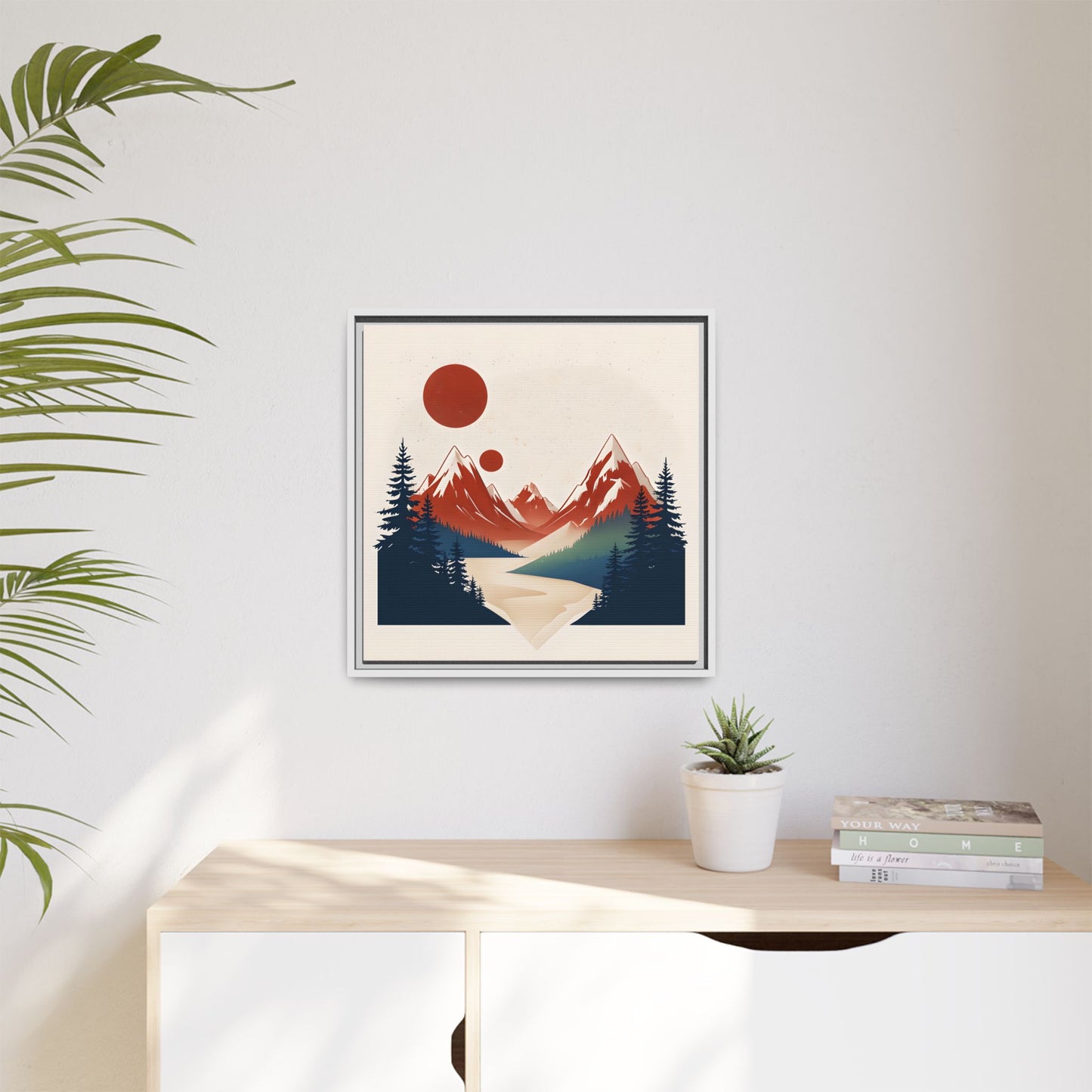 Red Mountain Serenity Framed