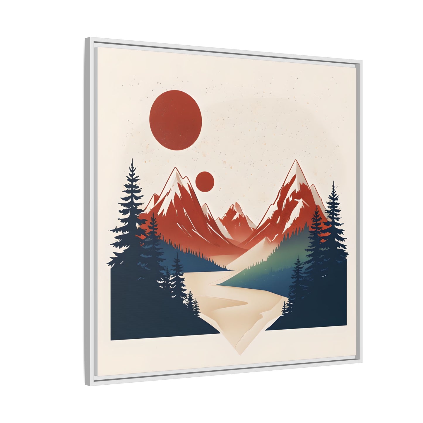 Red Mountain Serenity Framed