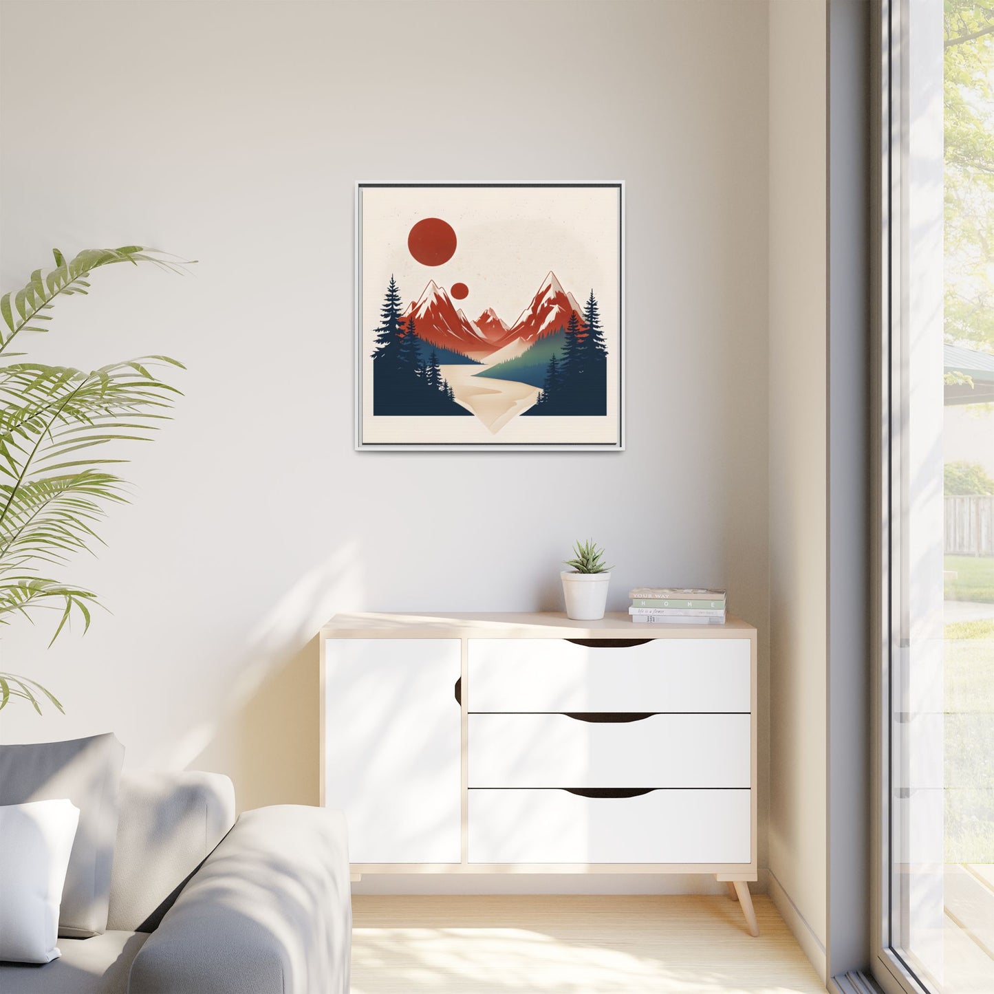 Red Mountain Serenity Framed