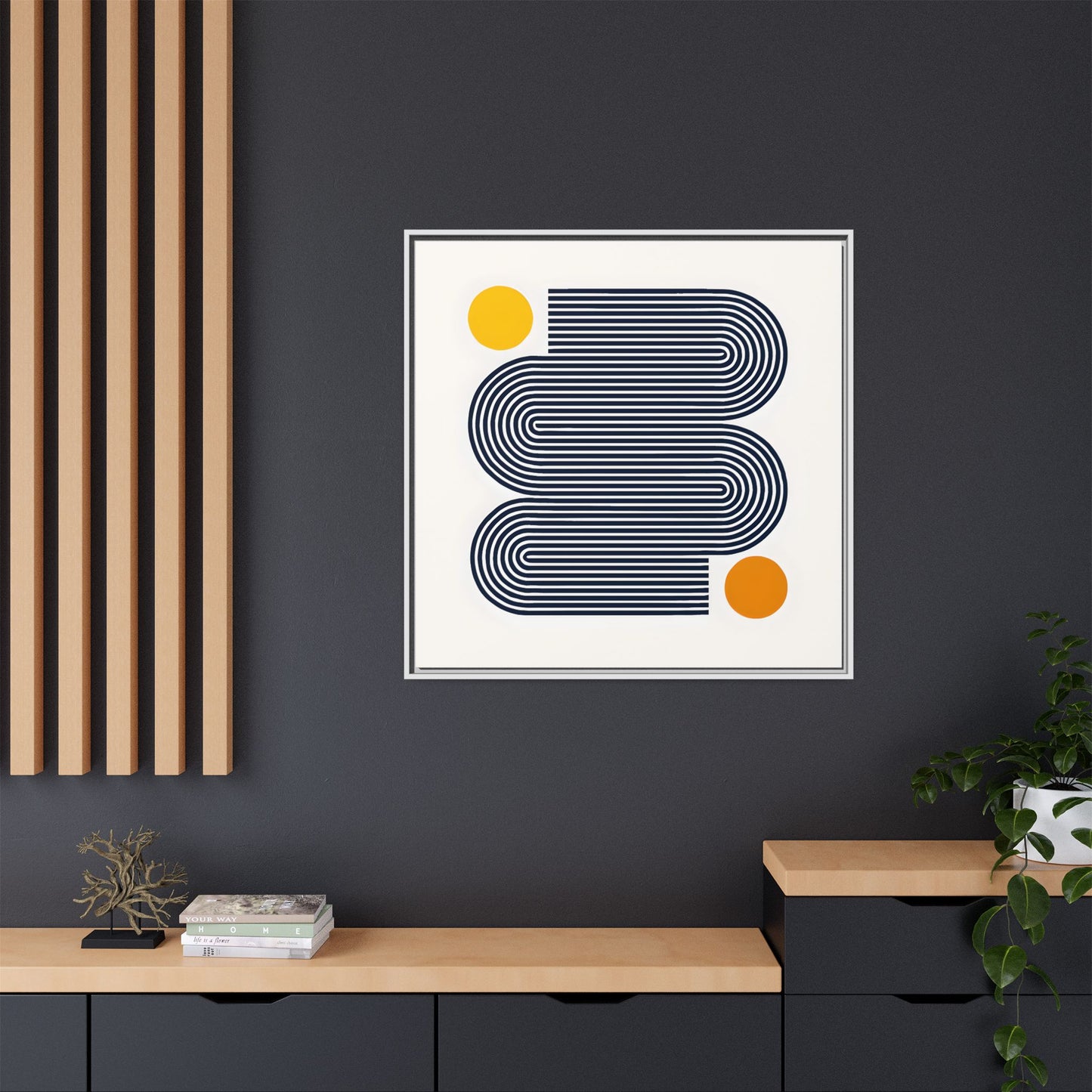 Orange Calm Framed