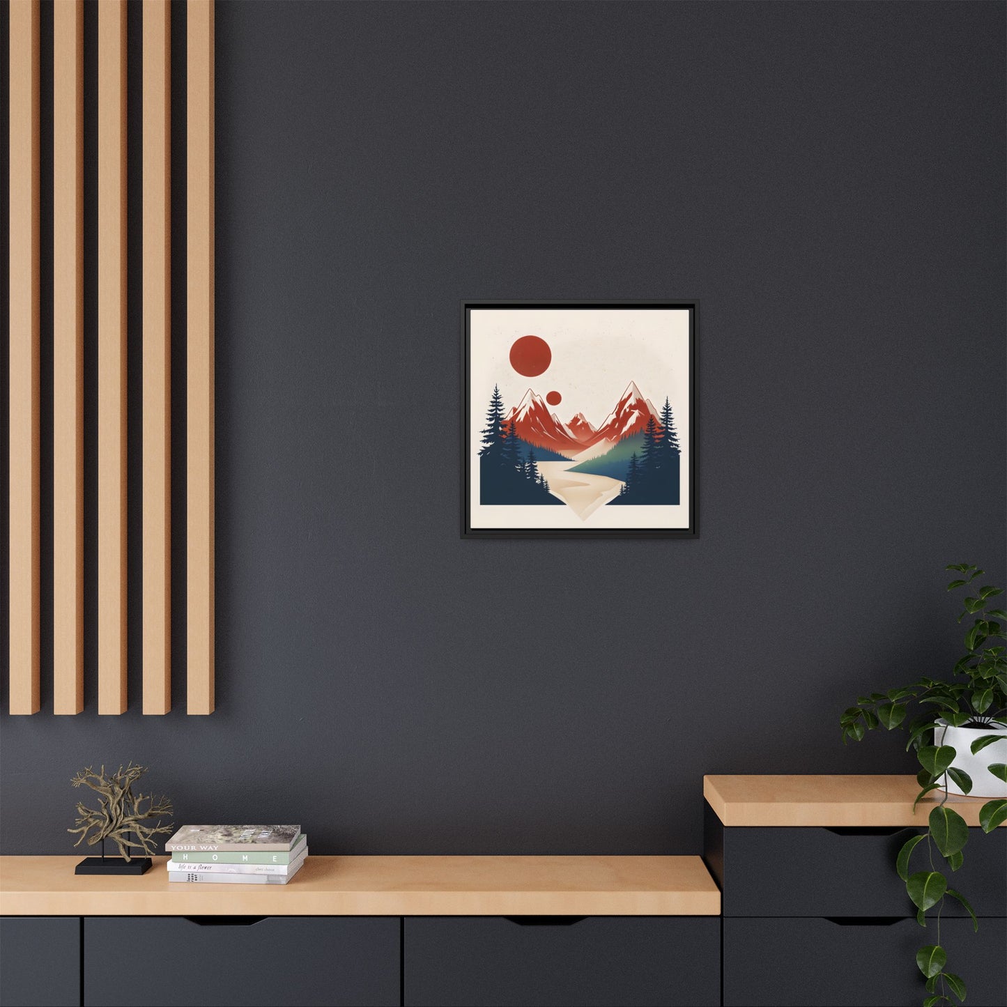 Red Mountain Serenity Framed
