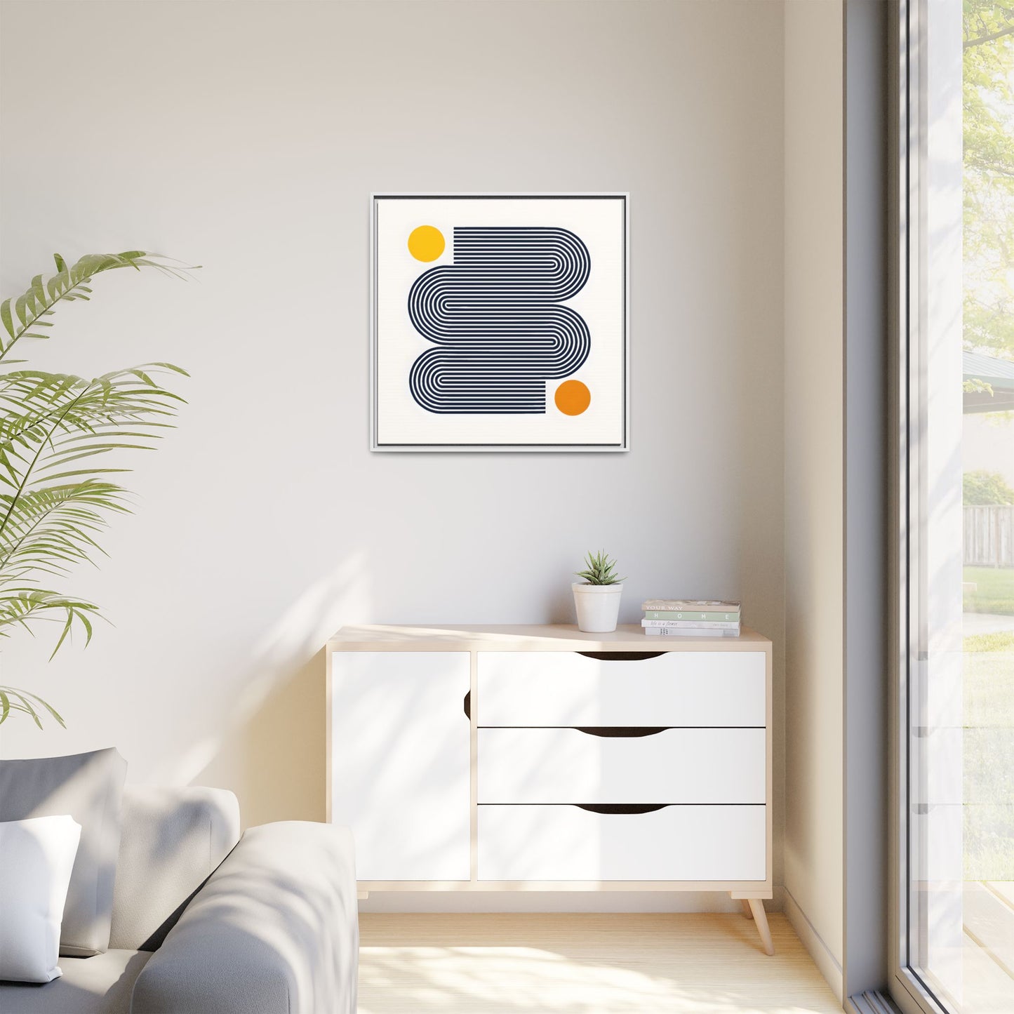 Orange Calm Framed