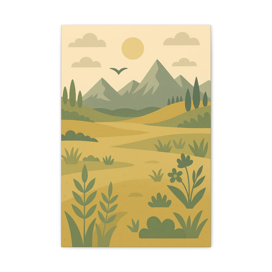 Mountain Valley Canvas Print