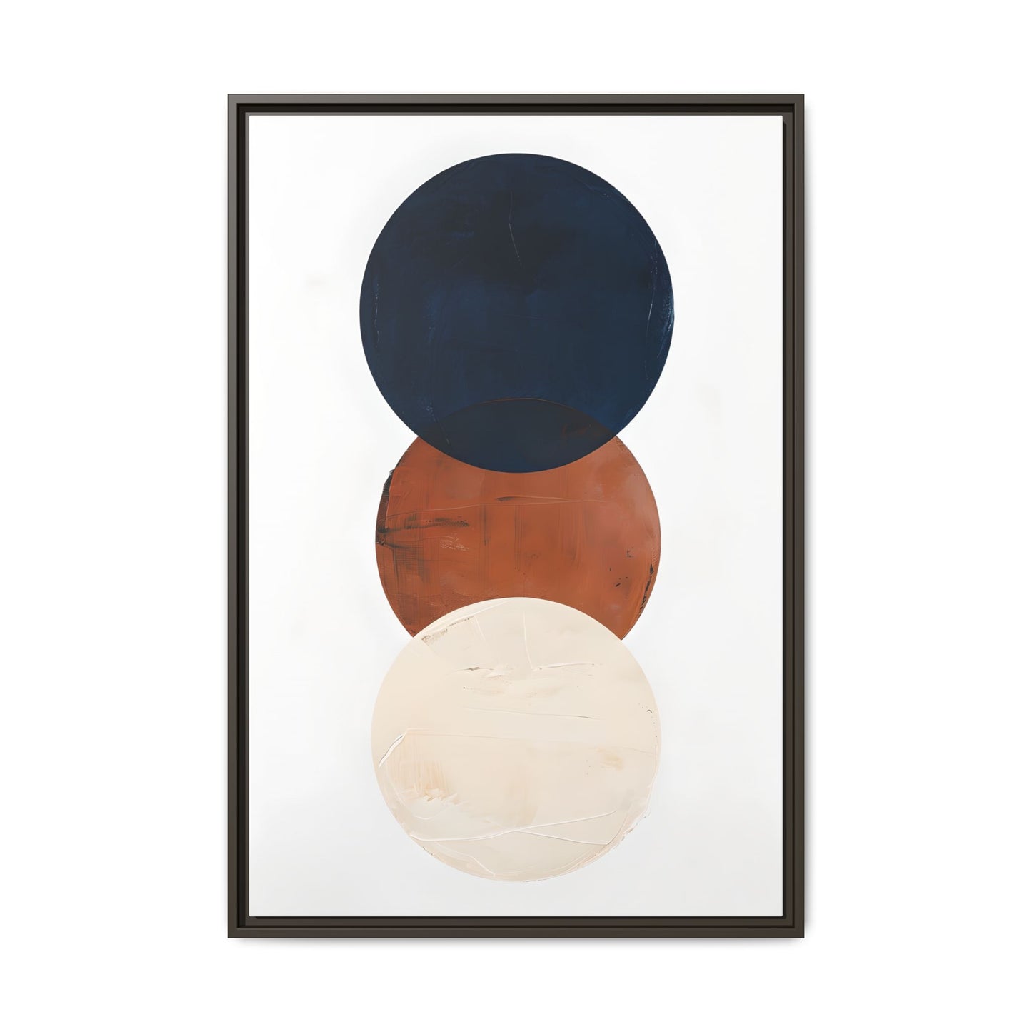Textured Rounds Framed