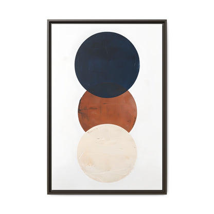 Textured Rounds Framed