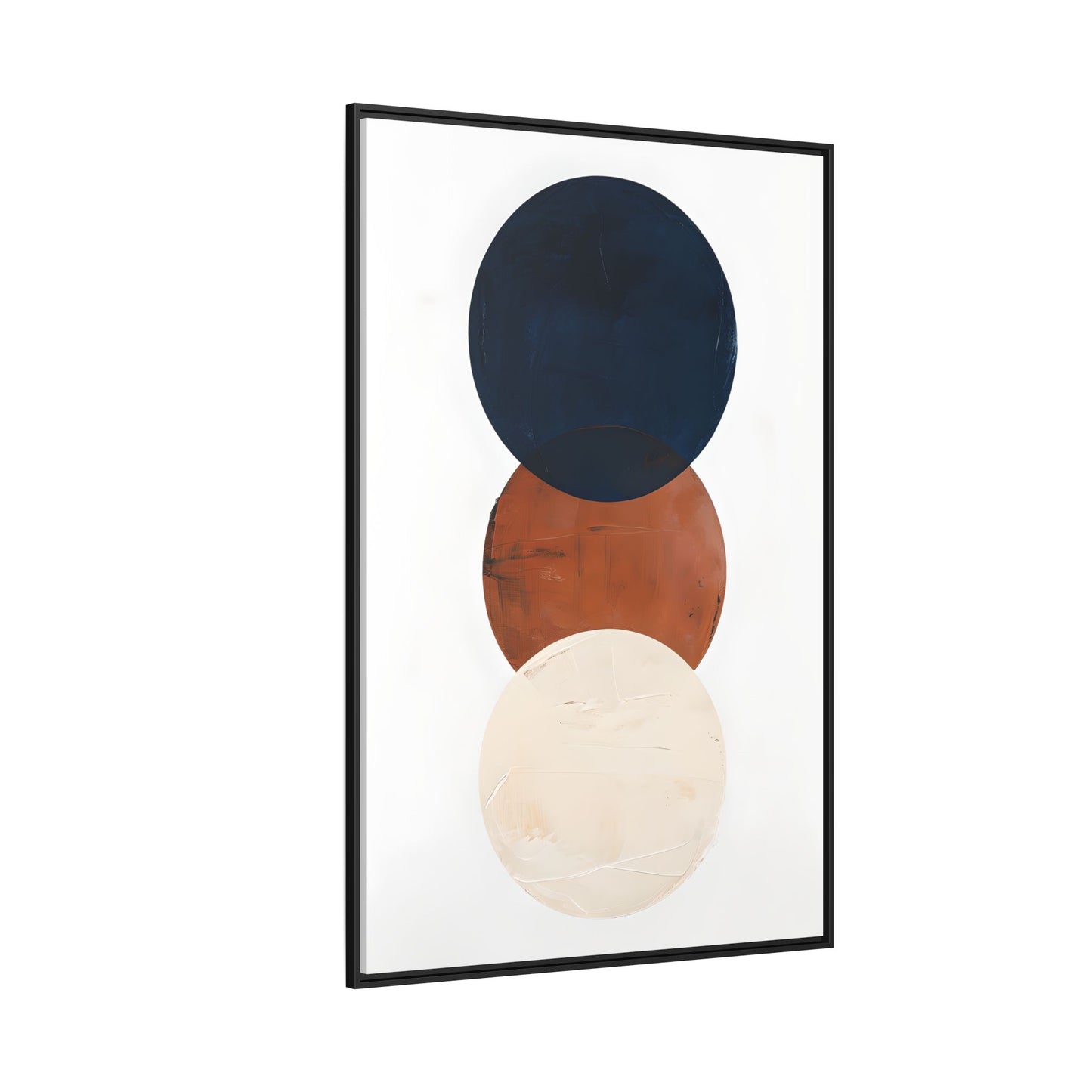 Textured Rounds Framed