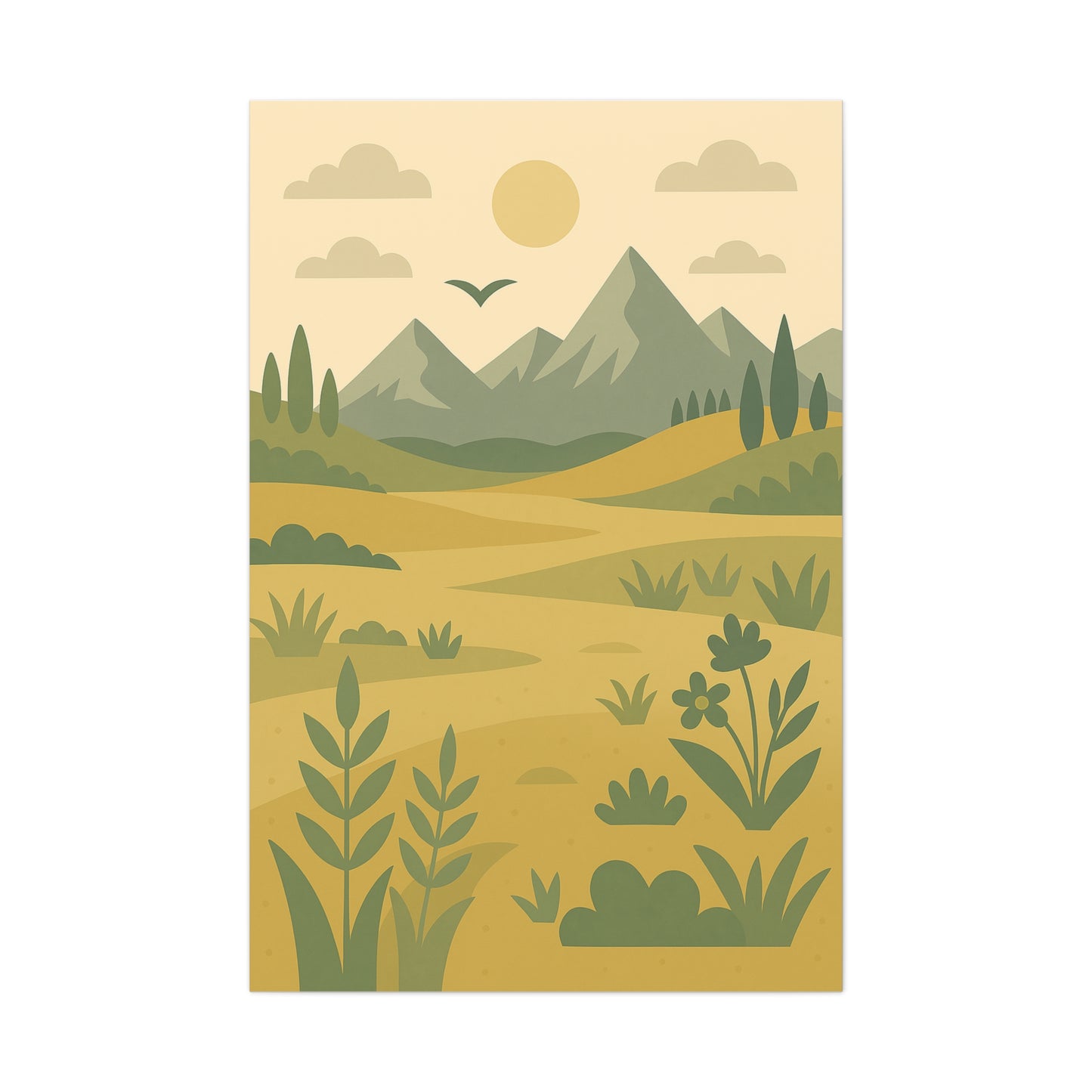 Mountain Valley Canvas Print