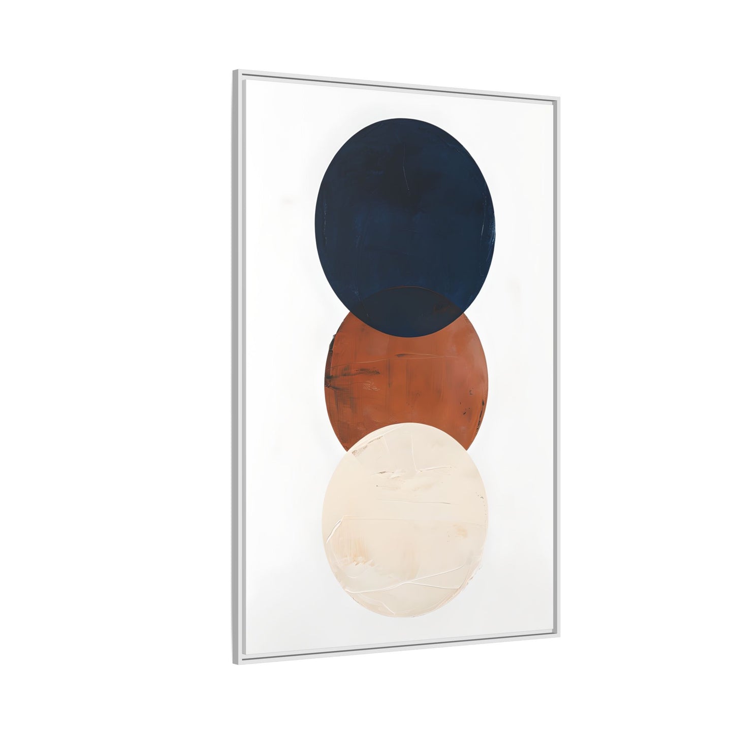 Textured Rounds Framed