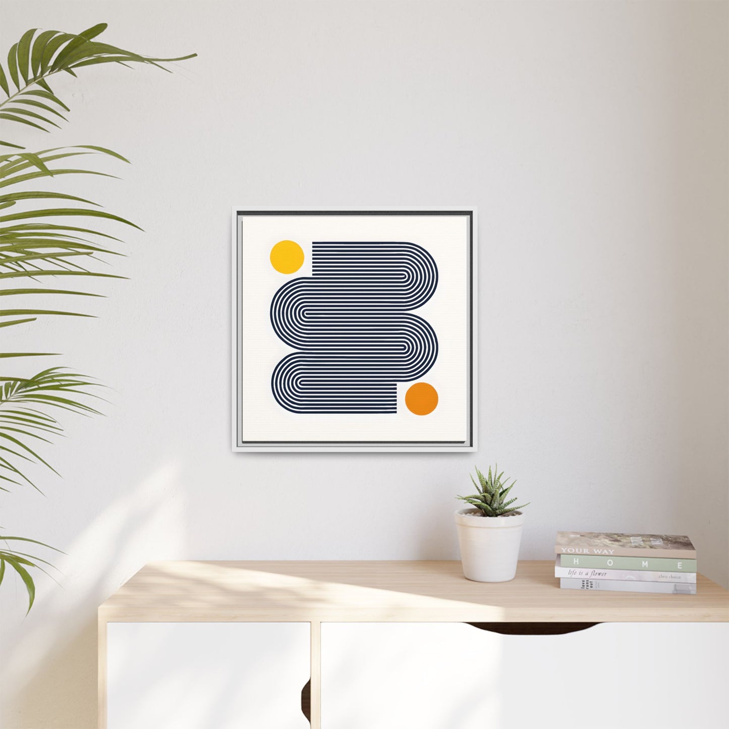 Orange Calm Framed