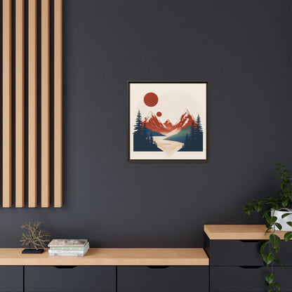Red Mountain Serenity Framed