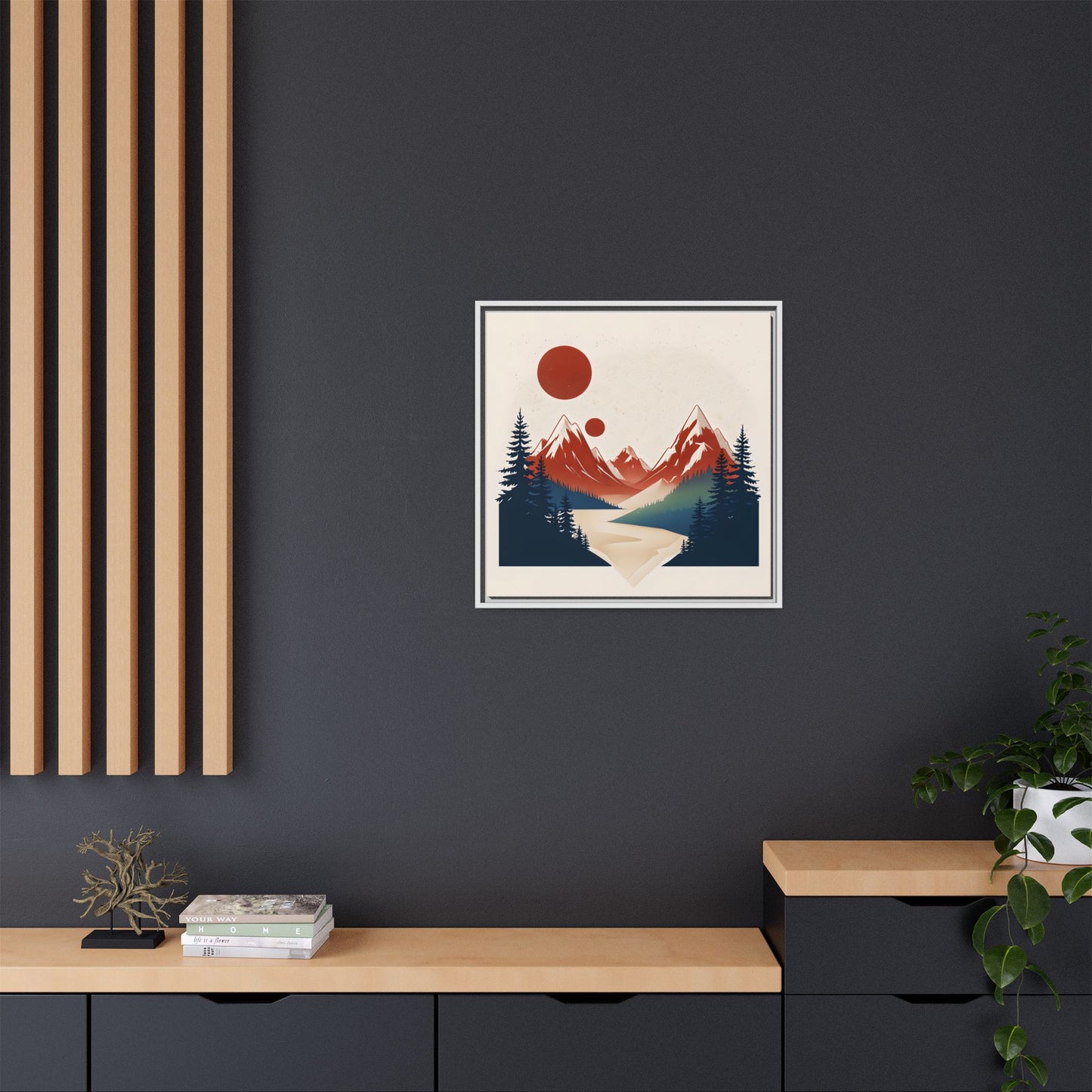 Red Mountain Serenity Framed