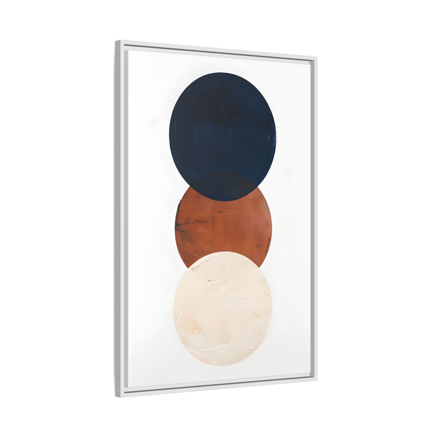 Textured Rounds Framed