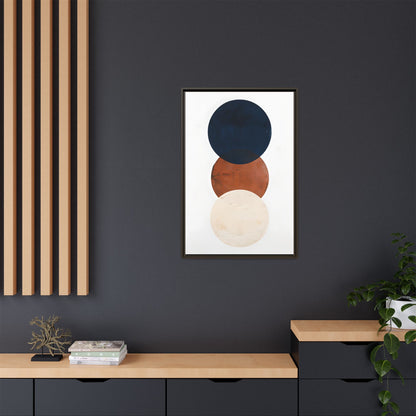 Textured Rounds Framed