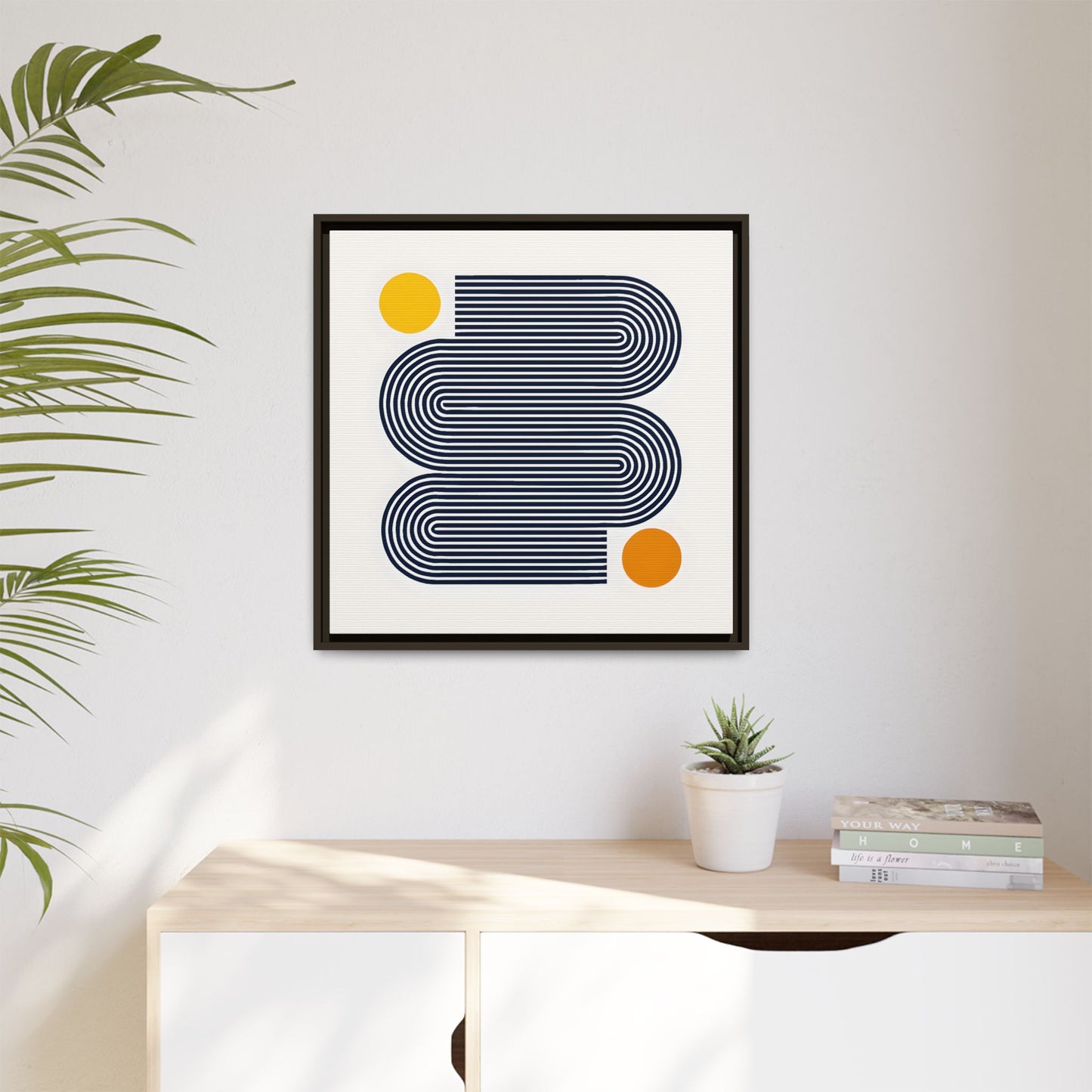 Orange Calm Framed